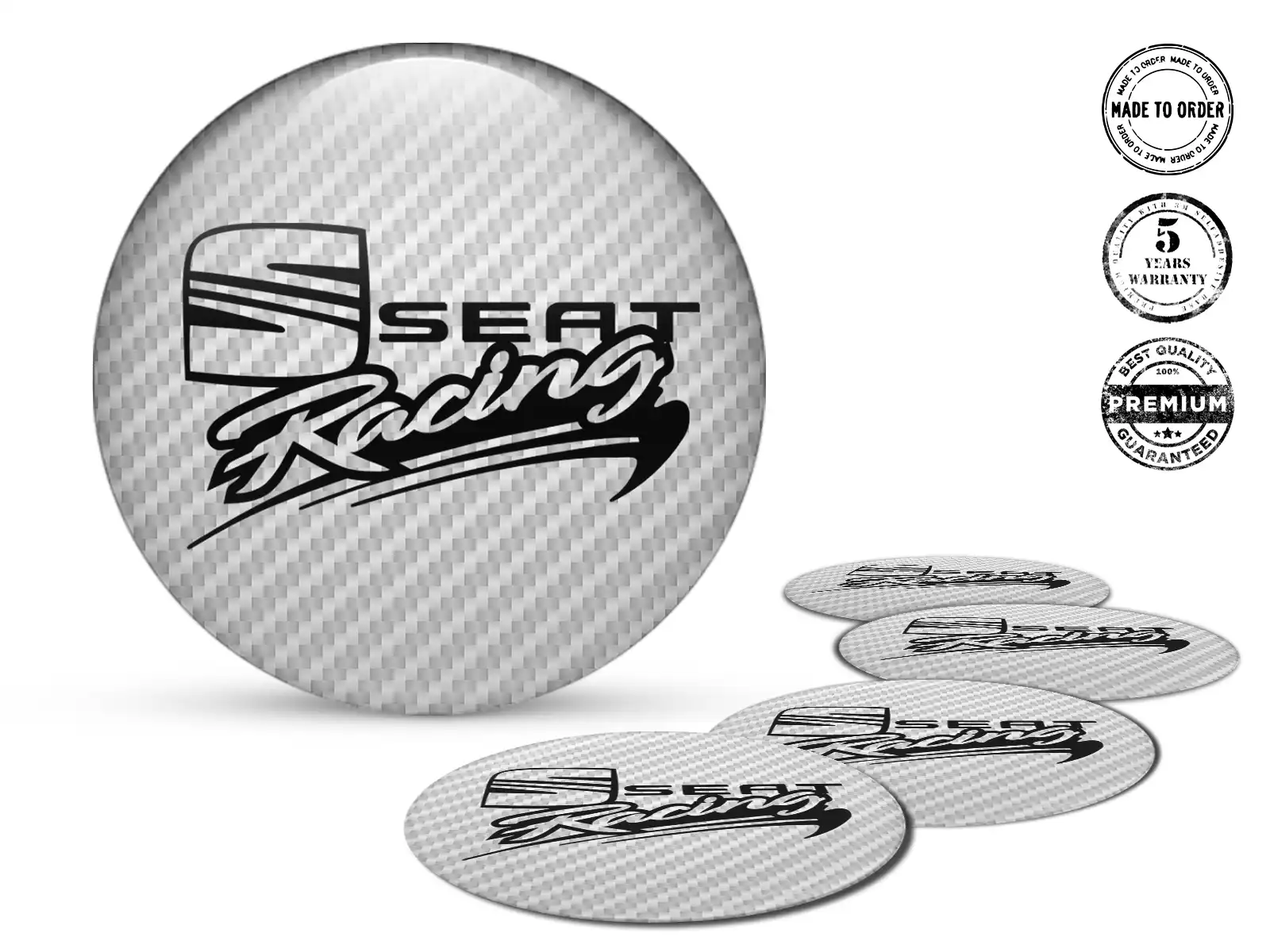 Seat Raddekal Ausgabe Rennsport-Silikon-Aufkleber